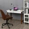 Costway Computer Desk Laptop PC Writing Table Makeup Vanity Table w/Drawer and Wood Legs